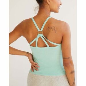 Free People Movement Mint Green criss cross workout tank M